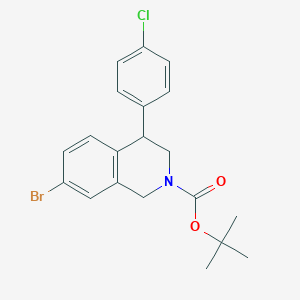 Tert-butyl 7-bromo-4-(4-chlorophenyl)-1,2,3,4-tetrahydroisoquinoline-2-carboxylate