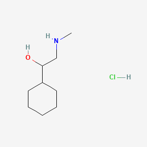 1-Cyclohexyl-2-(methylamino)ethan-1-ol hydrochloride