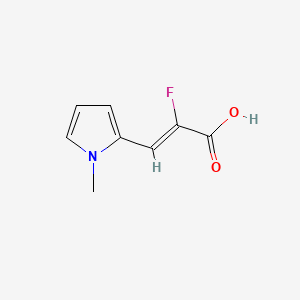 2-fluoro-3-(1-methyl-1H-pyrrol-2-yl)prop-2-enoic acid