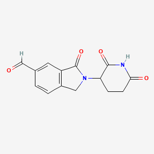 2-(2,6-dioxopiperidin-3-yl)-3-oxo-2,3-dihydro-1H-isoindole-5-carbaldehyde