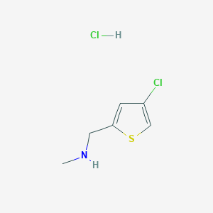 molecular formula C6H9Cl2NS B13455108 [(4-Chlorothiophen-2-yl)methyl](methyl)amine hydrochloride 