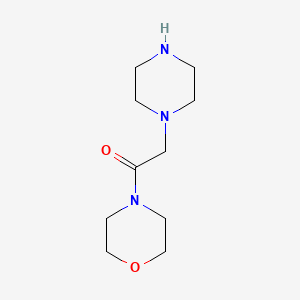 B1345511 1-(Morpholinocarbonylmethyl)piperazine CAS No. 39890-46-5