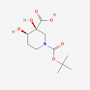 rac-(3R,4S)-1-[(tert-butoxy)carbonyl]-3,4-dihydroxypiperidine-3-carboxylic acid