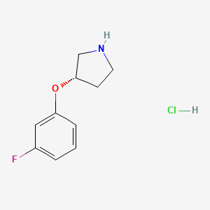 (3S)-3-(3-fluorophenoxy)pyrrolidine hydrochloride