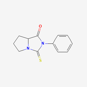 B1345515 2-Phenyl-3-thioxohexahydro-1H-pyrrolo[1,2-c]imidazol-1-one CAS No. 4333-21-5
