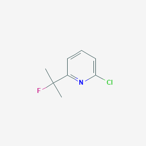 molecular formula C8H9ClFN B13455150 2-Chloro-6-(2-fluoropropan-2-yl)pyridine 