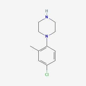 molecular formula C11H15ClN2 B1345516 1-(4-Chloro-o-tolyl)piperazine CAS No. 58820-36-3