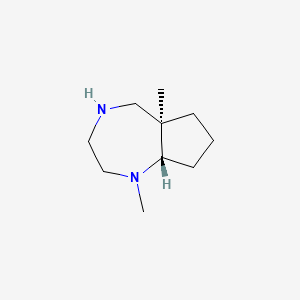 molecular formula C10H20N2 B13455163 rac-(5aR,8aS)-1,5a-dimethyl-decahydrocyclopenta[e][1,4]diazepine 