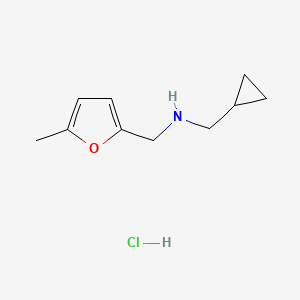 (Cyclopropylmethyl)[(5-methylfuran-2-yl)methyl]amine hydrochloride