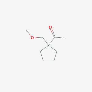 1-[1-(Methoxymethyl)cyclopentyl]ethan-1-one