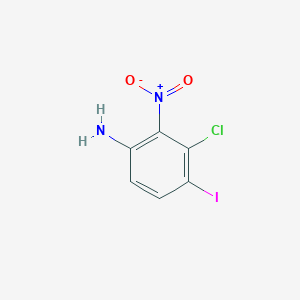 molecular formula C6H4ClIN2O2 B13455217 3-Chloro-4-iodo-2-nitroaniline 