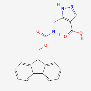 5-[({[(9H-fluoren-9-yl)methoxy]carbonyl}amino)methyl]-1H-pyrazole-4-carboxylicacid