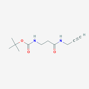 molecular formula C11H18N2O3 B13455238 tert-butyl N-{2-[(prop-2-yn-1-yl)carbamoyl]ethyl}carbamate CAS No. 478843-29-7