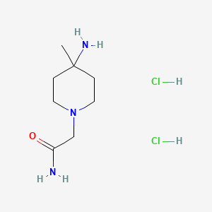 2-(4-Amino-4-methylpiperidin-1-yl)acetamide dihydrochloride