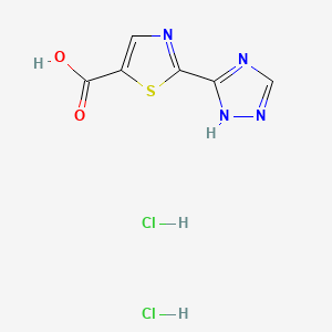 2-(4H-1,2,4-triazol-3-yl)-1,3-thiazole-5-carboxylic acid dihydrochloride