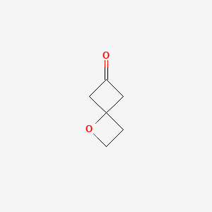 molecular formula C6H8O2 B13455328 1-Oxaspiro[3.3]heptan-6-one 