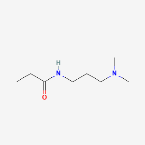 molecular formula C8H18N2O B1345541 n-[3-(二甲氨基)丙基]丙酰胺 CAS No. 53201-66-4