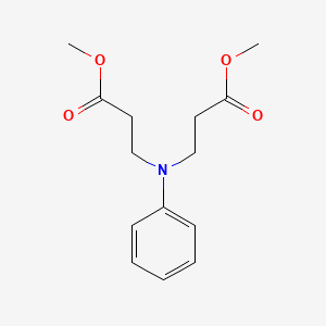 molecular formula C14H19NO4 B1345543 β-丙氨酸，N-(3-甲氧基-3-氧代丙基)-N-苯基，甲酯 CAS No. 53733-94-1