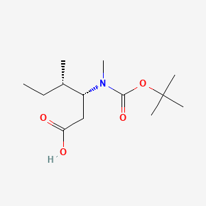 (3R,4S)-3-{[(tert-butoxy)carbonyl](methyl)amino}-4-methylhexanoic acid