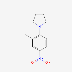molecular formula C11H14N2O2 B1345548 1-(2-Methyl-4-nitrophenyl)pyrrolidine CAS No. 67828-58-4