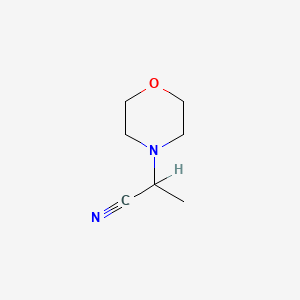 molecular formula C7H12N2O B1345553 2-(Morpholin-4-yl)propanenitrile CAS No. 3626-56-0