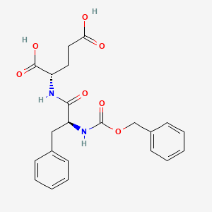 molecular formula C22H24N2O7 B1345557 N-(N-((Phenylmethoxy)carbonyl)-L-phenylalanyl)-L-glutamic acid CAS No. 3617-46-7