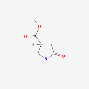 molecular formula C7H11NO3 B1345559 1-甲基-5-氧代吡咯烷-3-甲酸甲酯 CAS No. 59857-86-2