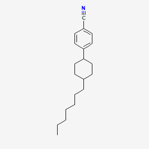 molecular formula C20H29N B1345566 trans-4-(4-Heptylcyclohexyl)benzonitrile CAS No. 61204-03-3