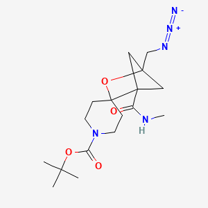 Tert-butyl 4-(azidomethyl)-1-(methylcarbamoyl)-3-oxaspiro[bicyclo[2.1.1]hexane-2,4'-piperidine]-1'-carboxylate