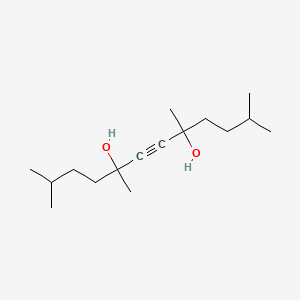 molecular formula C16H30O2 B1345568 2,5,8,11-Tetramethyldodec-6-yne-5,8-diol CAS No. 68227-33-8