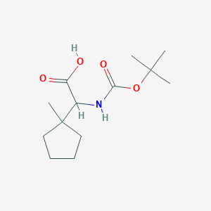 2-{[(Tert-butoxy)carbonyl]amino}-2-(1-methylcyclopentyl)acetic acid