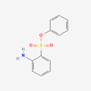 molecular formula C12H11NO3S B1345570 Phenyl-2-aminobenzenesulfonate CAS No. 68227-69-0