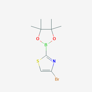 molecular formula C9H13BBrNO2S B13455702 4-Bromo-2-(4,4,5,5-tetramethyl-1,3,2-dioxaborolan-2-YL)thiazole 