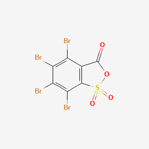 B1345572 3H-2,1-Benzoxathiol-3-one, 4,5,6,7-tetrabromo-, 1,1-dioxide CAS No. 68460-01-5