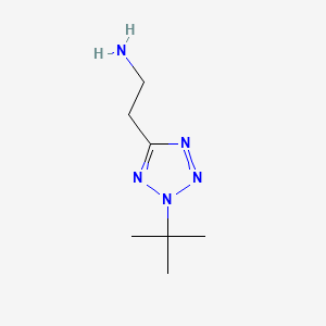 molecular formula C7H15N5 B13455732 2-(2-tert-butyl-2H-1,2,3,4-tetrazol-5-yl)ethan-1-amine CAS No. 2003750-33-0