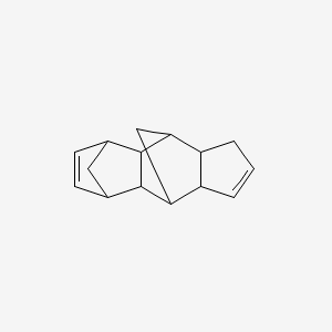 molecular formula C15H18 B1345583 4,9:5,8-Dimethano-1H-benz[f]indene, 3a,4,4a,5,8,8a,9,9a-octahydro- CAS No. 7158-25-0