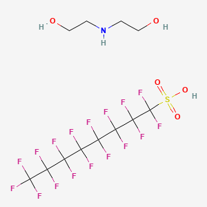 molecular formula C12H12F17NO5S B1345584 双(2-羟乙基)铵全氟辛烷磺酸盐 CAS No. 70225-14-8
