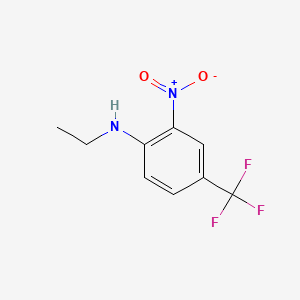 molecular formula C9H9F3N2O2 B1345594 N-Ethyl-2-nitro-4-(trifluoromethyl)aniline CAS No. 30377-62-9