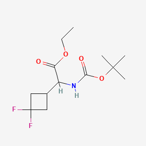 Ethyl 2-{[(tert-butoxy)carbonyl]amino}-2-(3,3-difluorocyclobutyl)acetate