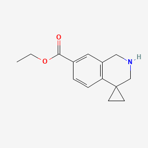 Ethyl 2',3'-dihydro-1'H-spiro[cyclopropane-1,4'-isoquinoline]-7'-carboxylate