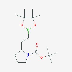 Tert-butyl2-[2-(4,4,5,5-tetramethyl-1,3,2-dioxaborolan-2-yl)ethyl]pyrrolidine-1-carboxylate