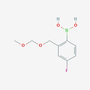 (4-Fluoro-2-((methoxymethoxy)methyl)phenyl)boronic acid