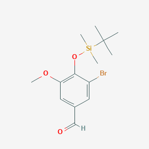 3-Bromo-4-(t-butyldimethylsilyloxy)-5-methoxybenzaldehyde