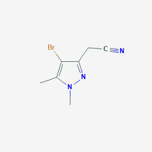 2-(4-Bromo-1,5-dimethyl-1H-pyrazol-3-YL)acetonitrile