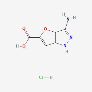 3-amino-1H-furo[3,2-c]pyrazole-5-carboxylic acid hydrochloride