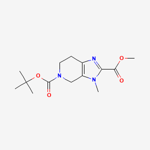 5-(tert-Butyl) 2-methyl 3-methyl-3,4,6,7-tetrahydro-5H-imidazo[4,5-c]pyridine-2,5-dicarboxylate