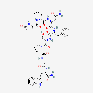 molecular formula C45H59N11O11 B1345611 甲壳类动物红细胞收缩激素 CAS No. 37933-92-9
