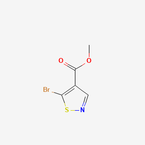 molecular formula C5H4BrNO2S B13456116 Methyl 5-bromo-1,2-thiazole-4-carboxylate 