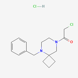 1-{5-Benzyl-5,8-diazaspiro[3.5]nonan-8-yl}-2-chloroethan-1-onehydrochloride