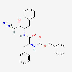 molecular formula C27H26N4O4 B1345613 苄氧羰基苯丙氨酰苯丙氨酸重氮甲基酮 CAS No. 65178-14-5